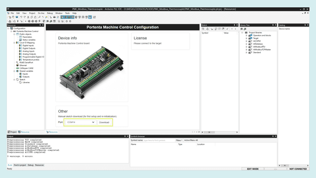 Runtime program download