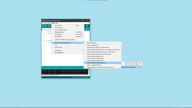 IDE Board Selector