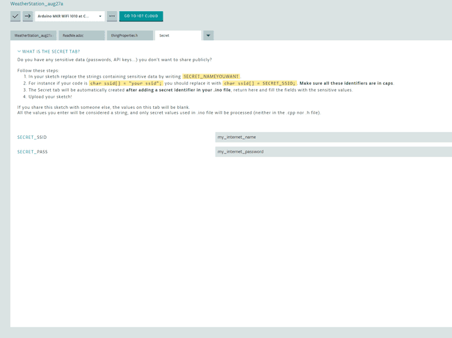 Figure 14: Network connection tab