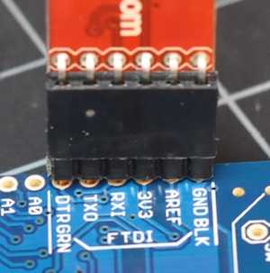 Using the adaptor to program a Fio