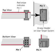 6-pin AVR Programmer Cable