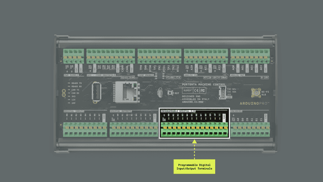 Portenta Machine Control programmable digital input/output channels